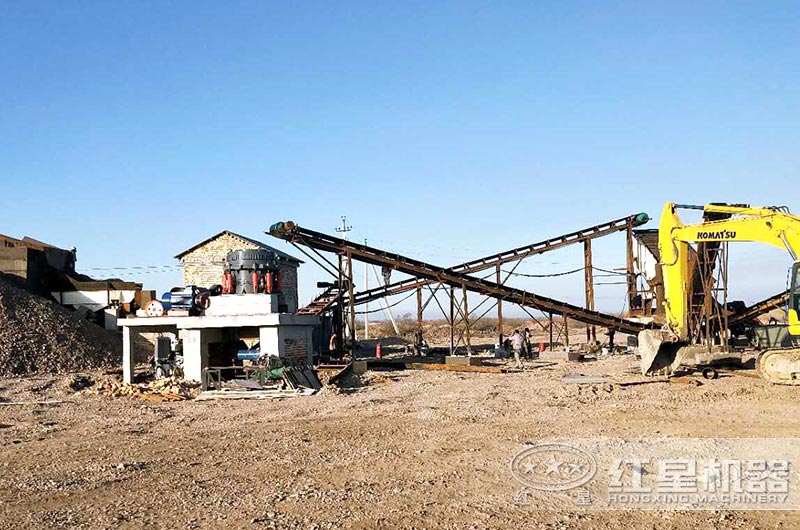 顎式破碎機、圓錐破碎機作業現場